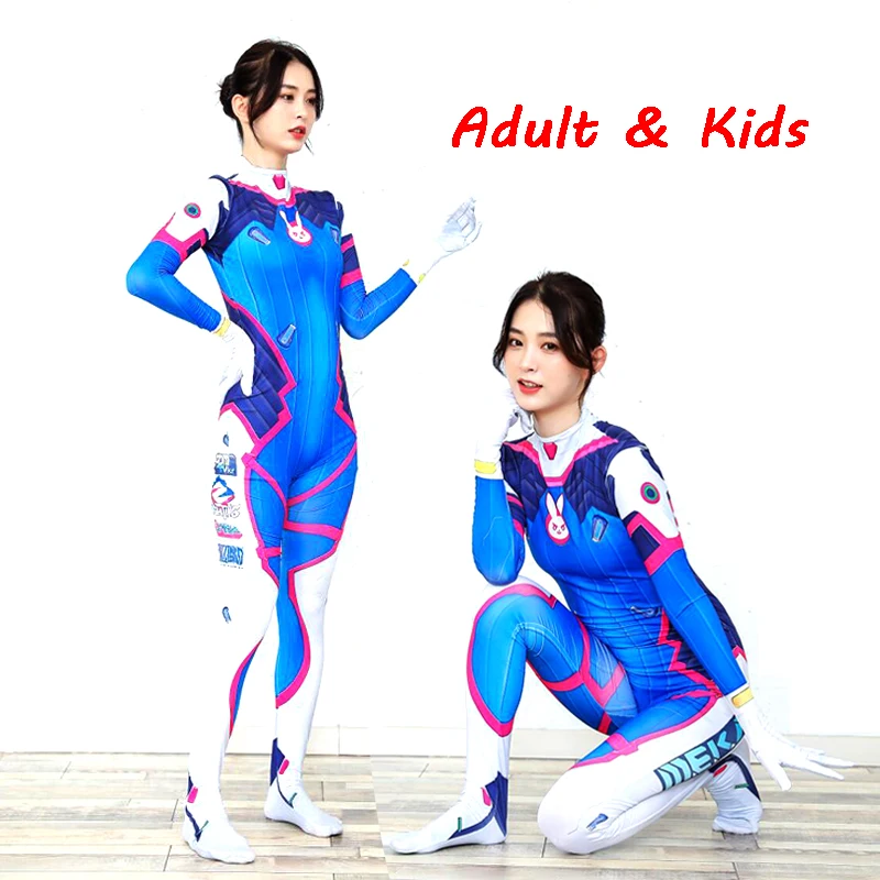 Dva Cosplay Prop - Halloween-Kostüm 3D-Druck Lady D.V.A. Kostüm für