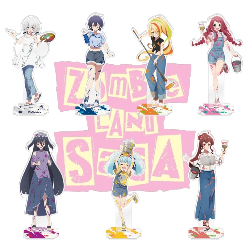Cosplay Prop Painting - Ölmalerei-Version Acryl-Ständer ZOMBIE LAND SAGA Anime-Figur-Ständer