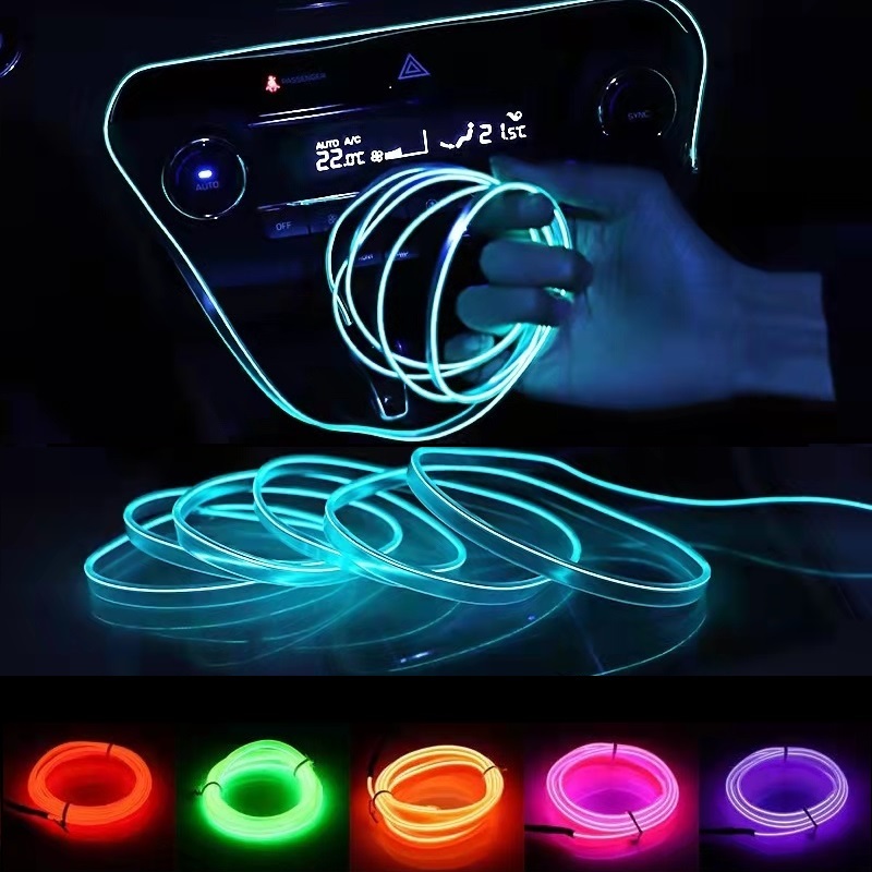 Led El Wire - 10m/3m/5m Neon LED Auto Innenbeleuchtung Streifen