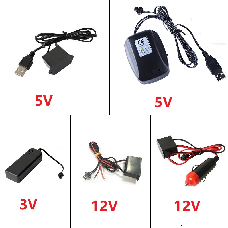 Led El Wire - DC 12V EL Linie USB Zigarette