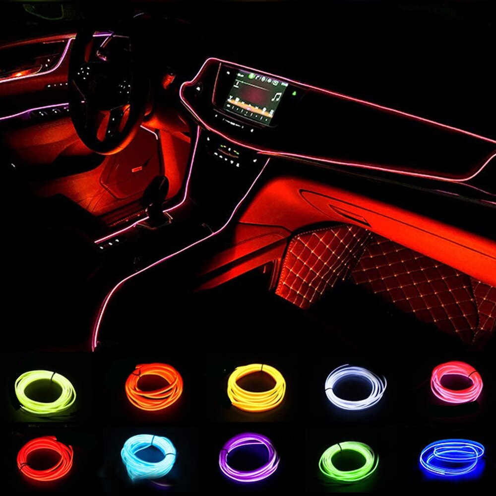 Led El Wire - 1M/3M/5M USB LED Umgebungs Licht Für