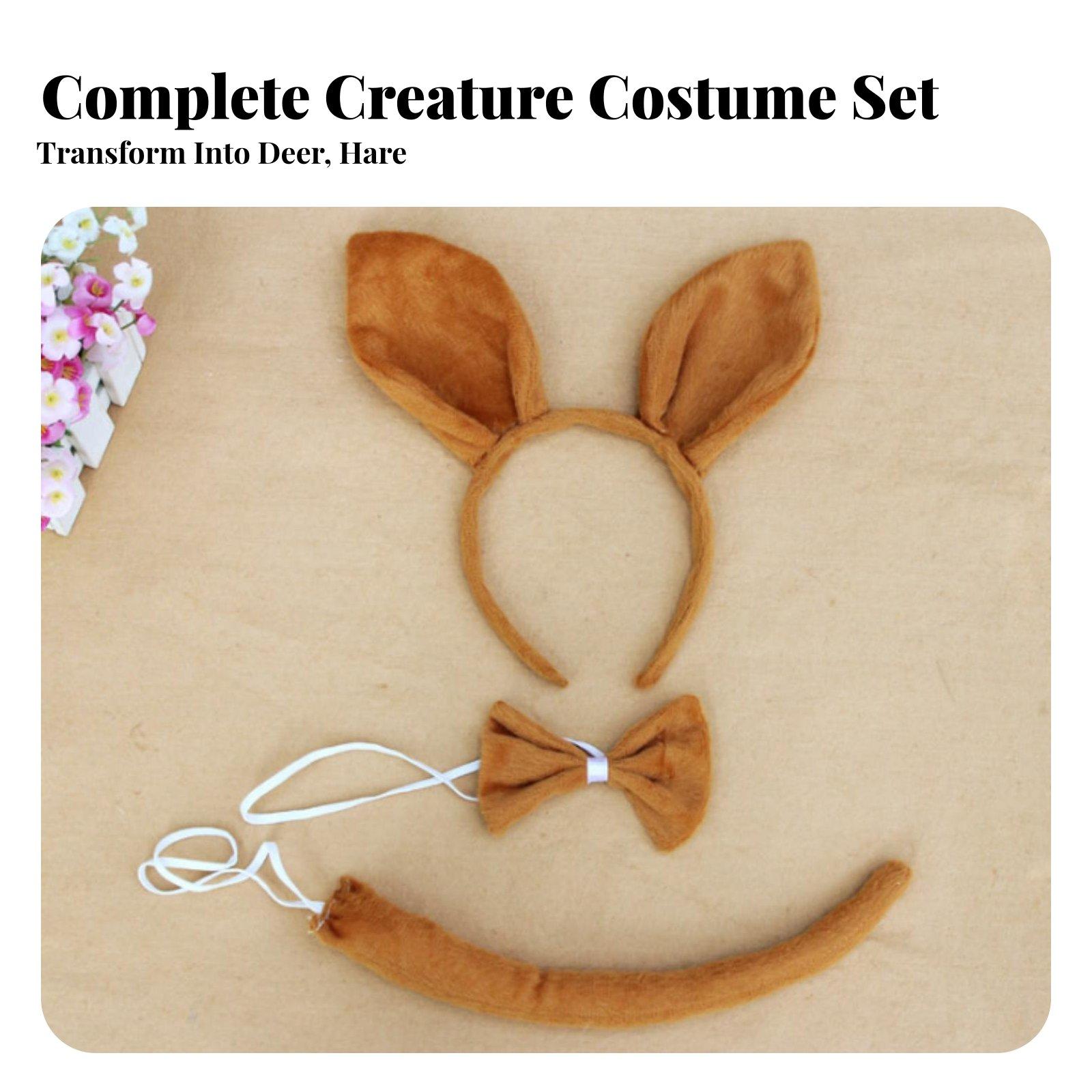Easy Cosplay Prop - Tier-Kostüm-Stirnband-Set, Performance-Requisite, Weiches Tier-Cosplay-Set, Einfach zu