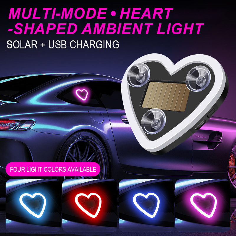 Led El Wire - Auto-LED-Atmosphärenbeleuchtung Fensterdekorationslichter Leuchtende Solarlichter USB-Verkabelung Auto-Modifikation