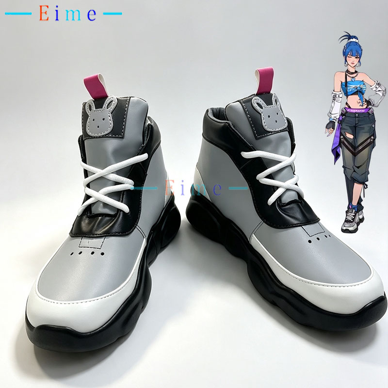 Dva Cosplay Prop - OW2 Dva Cosplay-Schuhe, Spiel-Cosplay-Requisiten, Anime-Accessoires, PU-Leder-Schuhe,