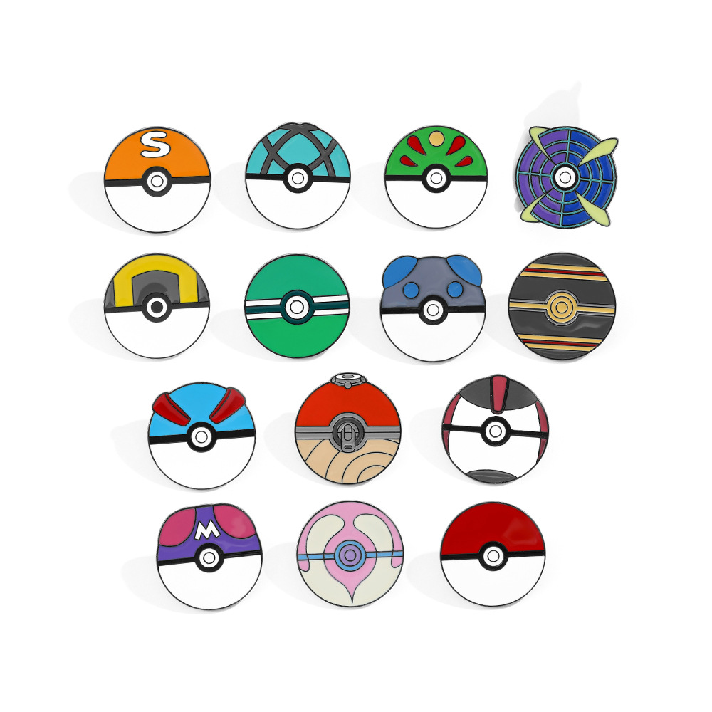 Anime Ball Cartoon Emaille-Pin – Pokeball Cosplay Prop Bewertung und Preis