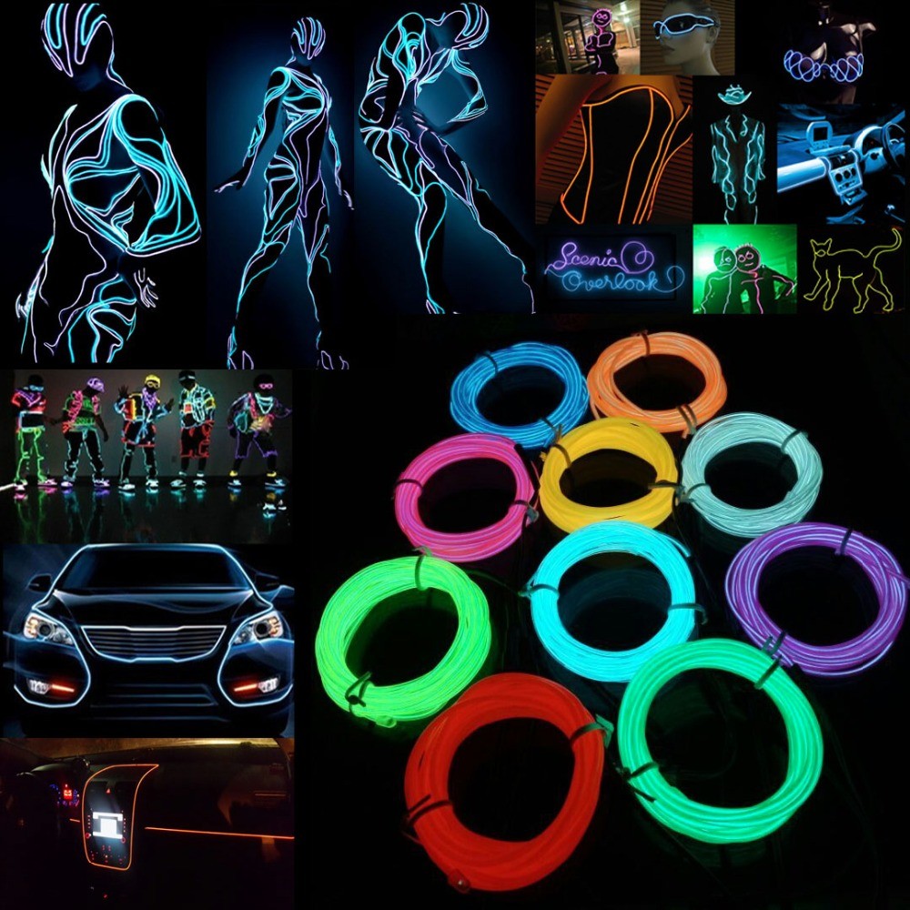 Glow EL Draht Kabel LED Neon W – Led El Wire Bewertung und Preis