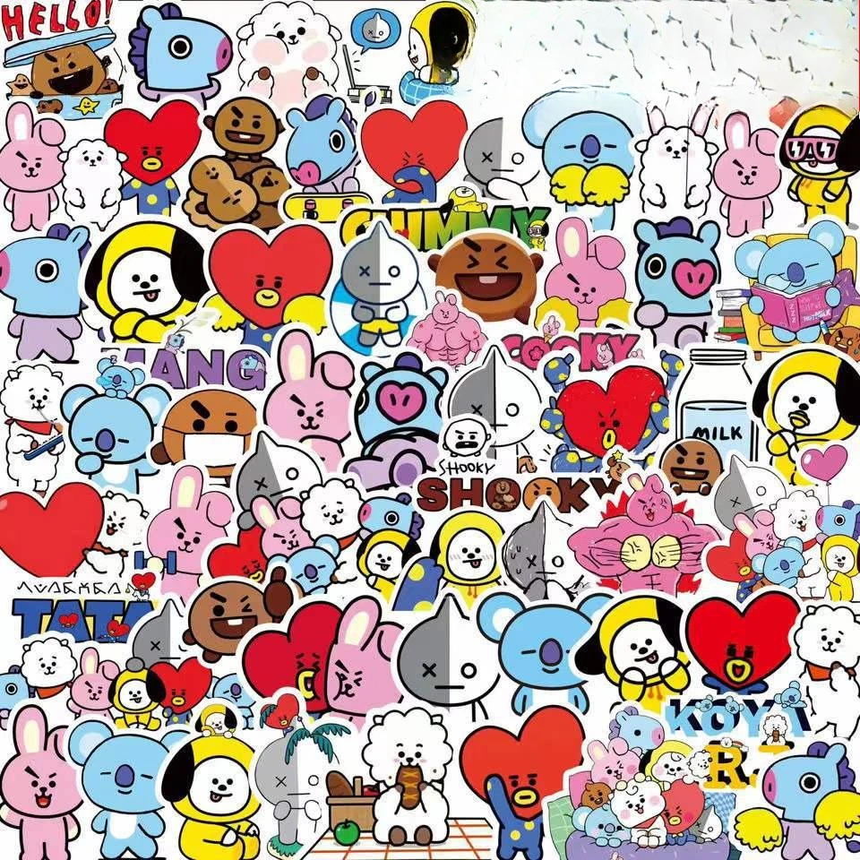 Kawaii BT21 Aufkleber für Koff – Evoker Cosplay Prop Bewertung und Preis
