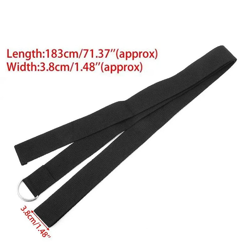 183*3,8cm Baumwoll-Yoga-Gurt m – D Ring Strap Bewertung und Preis