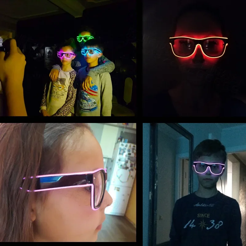 Blinkende Brille, EL-Draht, LE – Led El Wire Bewertung und Preis