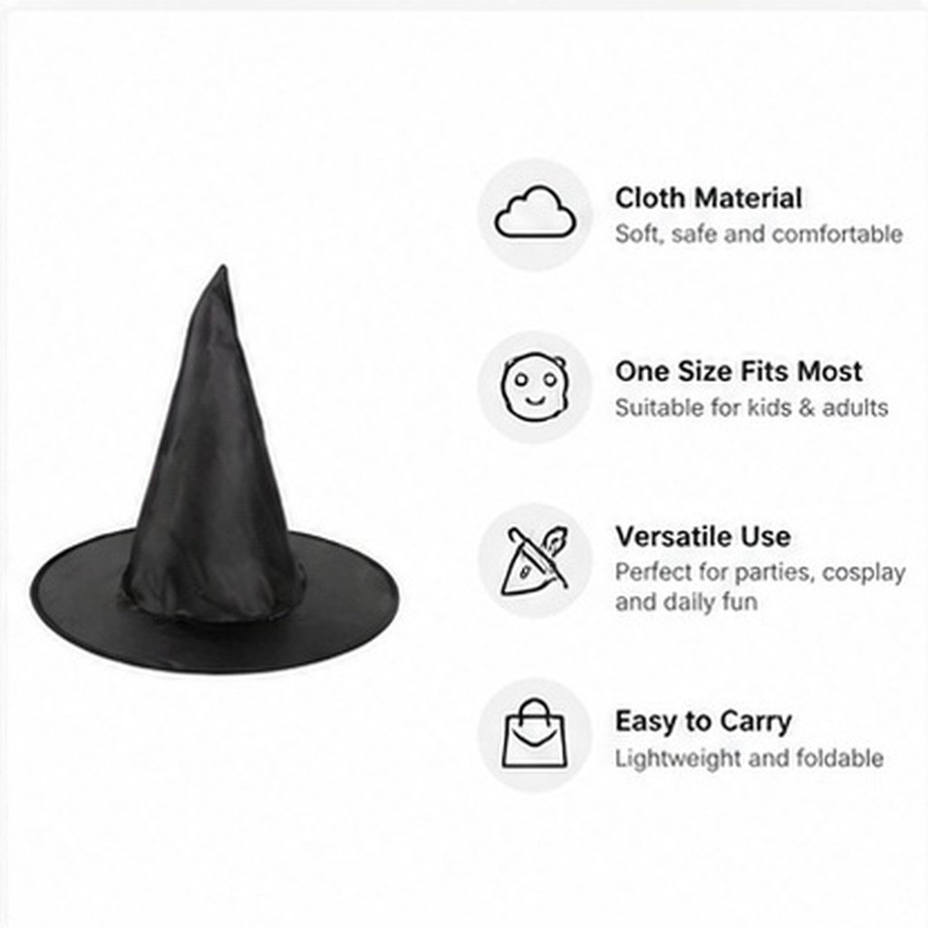 8 Stück Halloween-Hexenhut mit – Easy Cosplay Prop Bewertung und Preis