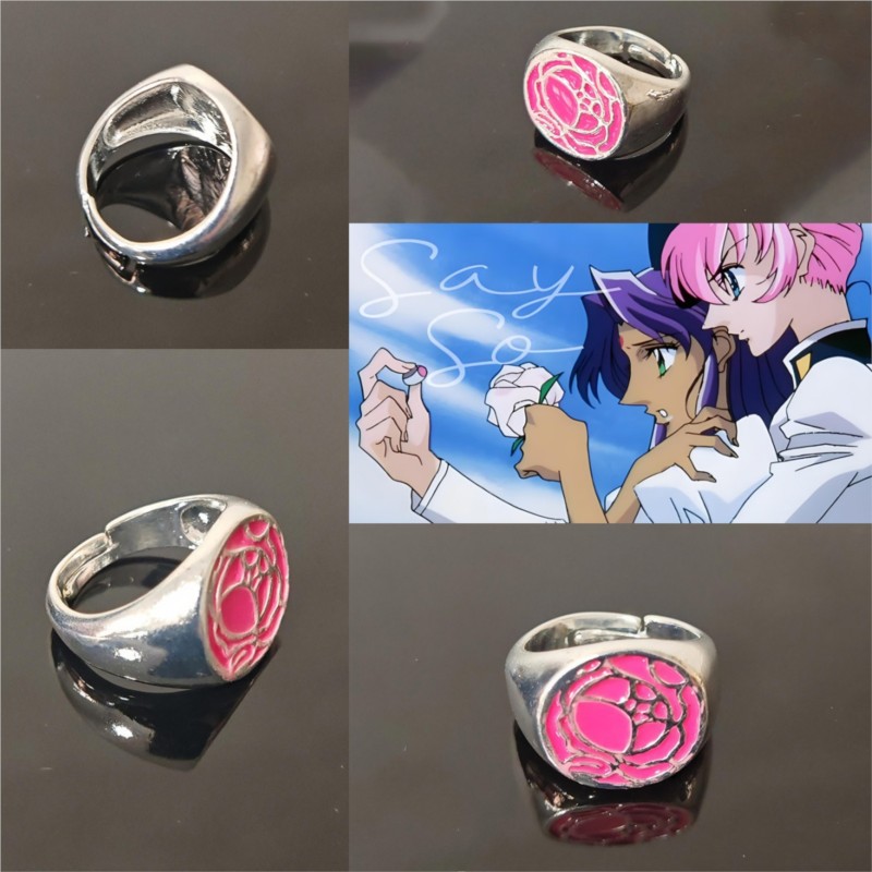 Pink Rose Ring Tenjou Utena Re – Cosplay Prop Diy Bewertung und Preis