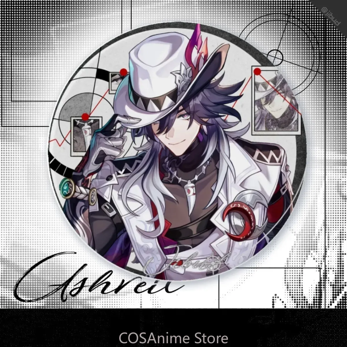 Ashveil Abzeichen Anime Honkai – Acrylic Cosplay Prop Bewertung und Preis
