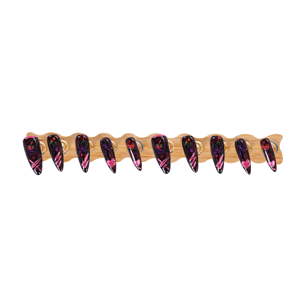 Nikki Cosplay Schwarze Rote Kü – Cosplay Prop Painting Bewertung und Preis